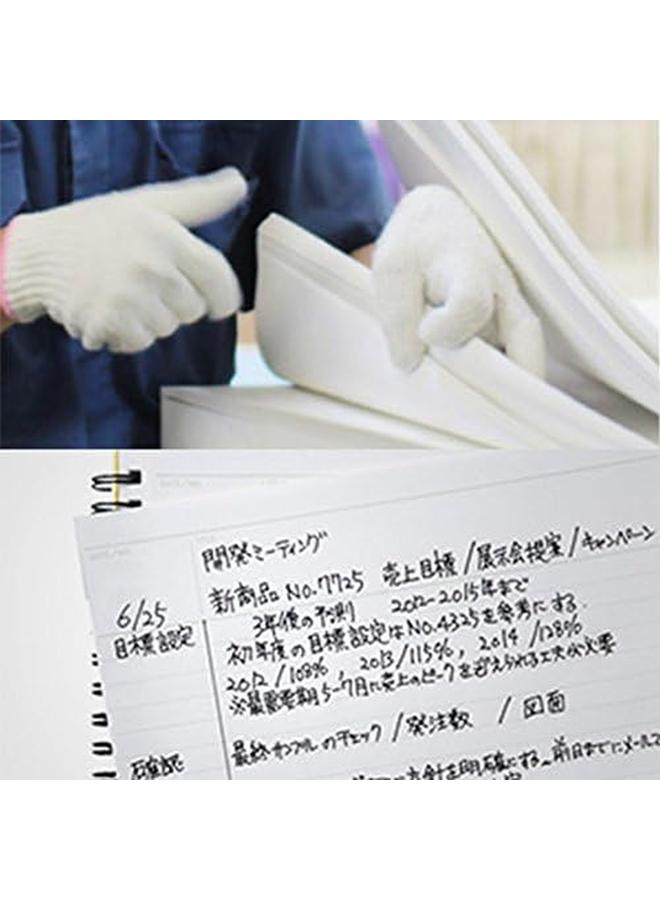 مارومان دفتر منيموسين 8.27 × 5.83 بوصة A5 7 مم مسطر 24 سطر 80 ورقة N195A أسود - Image 3