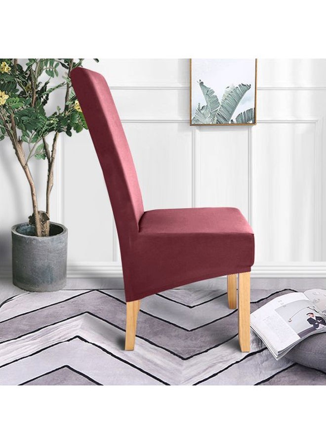 NIBEMINENT 4-Piece Decorative Chair Cover Set Wine red 12x12x2cm - Image 5