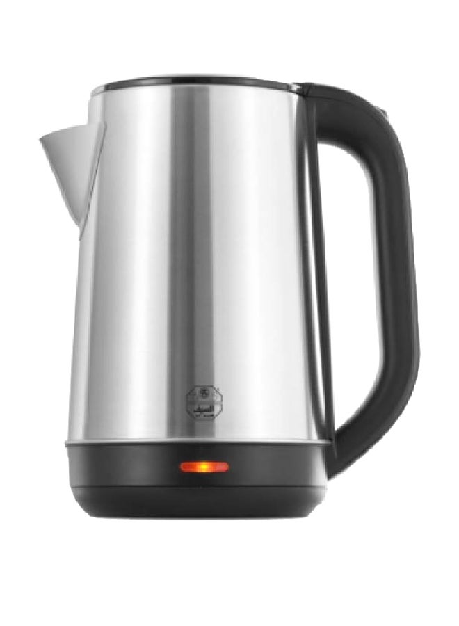 Alsaif Electric Water Kettle 2 L 2200 W E03223 Black/Silver - Image 2