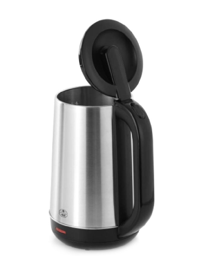 Alsaif Electric Water Kettle 2 L 2200 W E03223 Black/Silver - Image 3