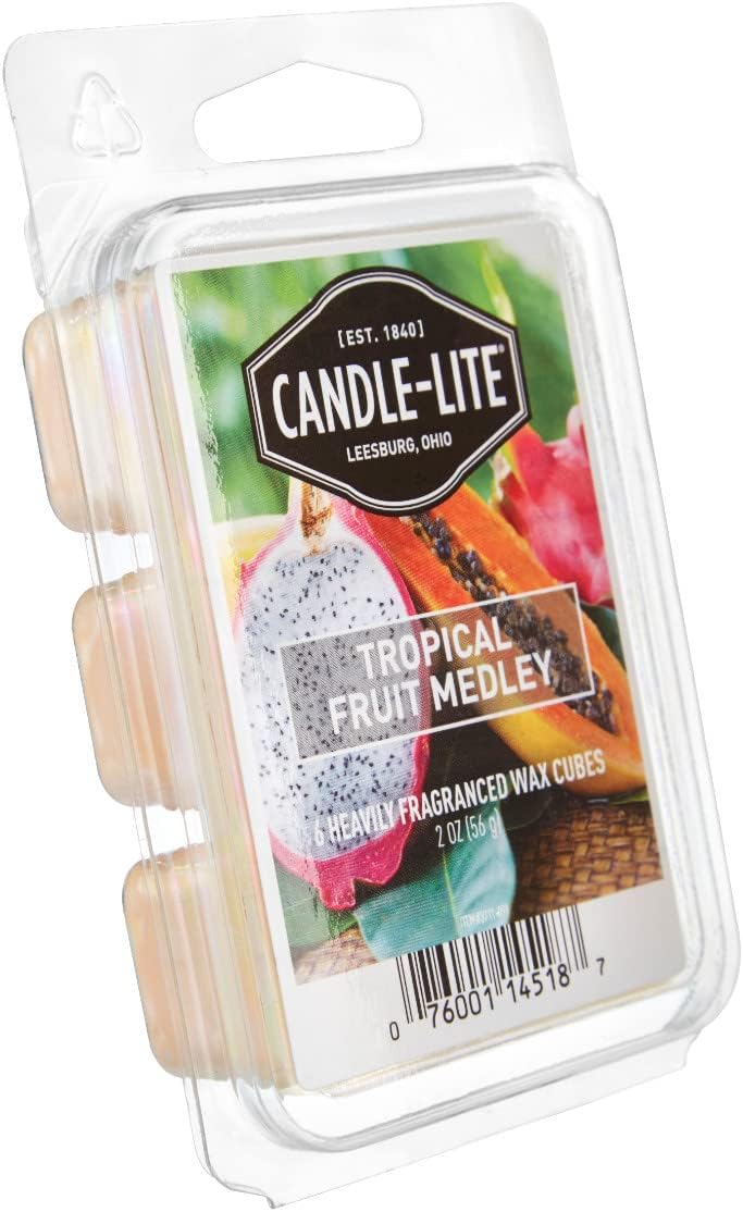 CANDLE-LITE Candle Lite Wax Cubes Tropical Fruit Medley Scented Candle, 56 G - Image 4