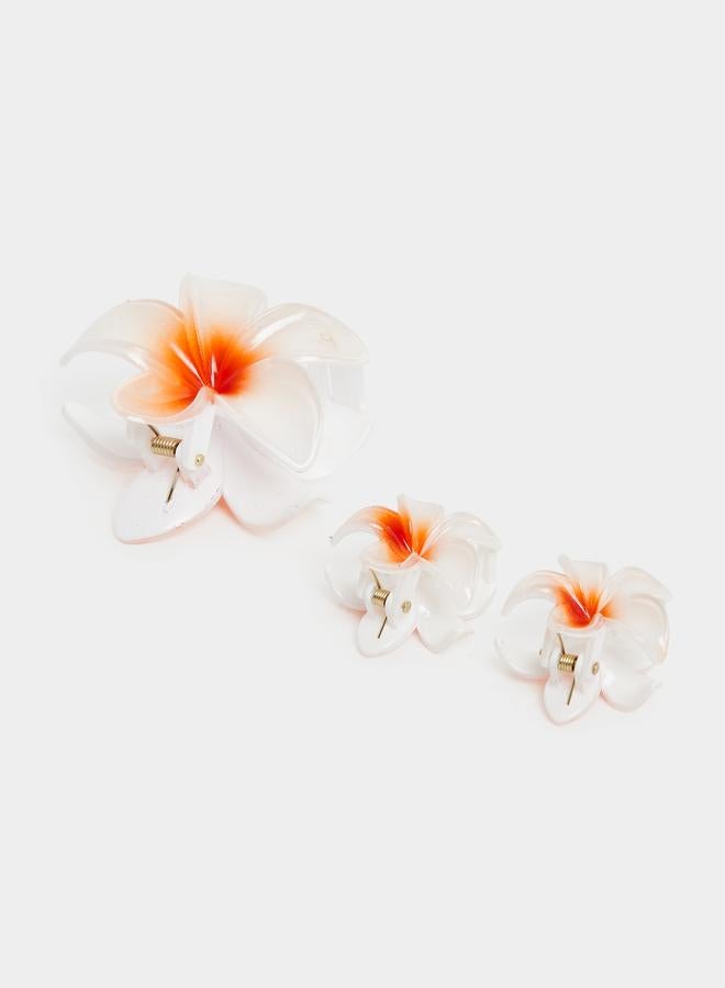 ستايلي مجموعة من 3 - مشبك شعر بنمط زهرة - Image 3