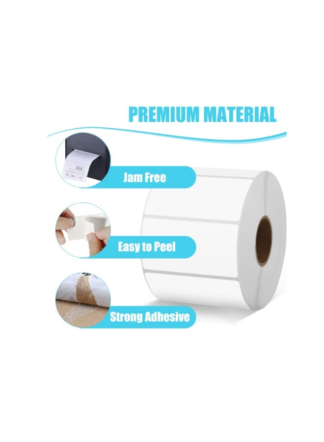 Kalon Direct Thermal Label Rolls 40x30 mm 1000 stickers– White Adhesive Printer Stickers for Shipping, Barcode, and Warehouse Use, Compatible with Zebra & Rollo Printers - Image 3