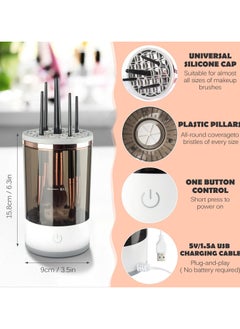LIXES Electric Makeup Brush Cleaner Machine, Automatic Cosmetic Brush Cleaning Tool, Professional Beauty Device  - Image 2