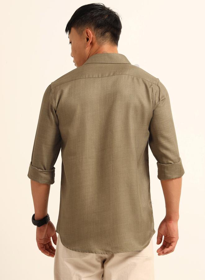 بوشيرت قميص كاجوال كلاسيك بأكمام طويلة - Image 4