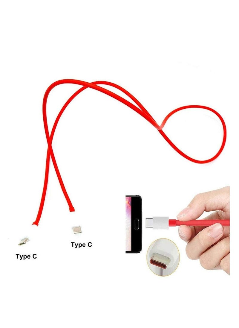 Generic - 2Pcs 6ft Type C to Type C Charge Dash Cable 3A ,USB-C Super Fast Charging Cord for iPad Pro iPad Air 4 OnePlus 9Pro 9 8T 8 Pro 7T - Image 1