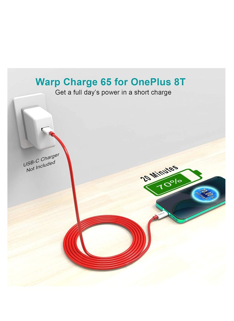 Generic - 2Pcs 6ft Type C to Type C Charge Dash Cable 3A ,USB-C Super Fast Charging Cord for iPad Pro iPad Air 4 OnePlus 9Pro 9 8T 8 Pro 7T - Image 1