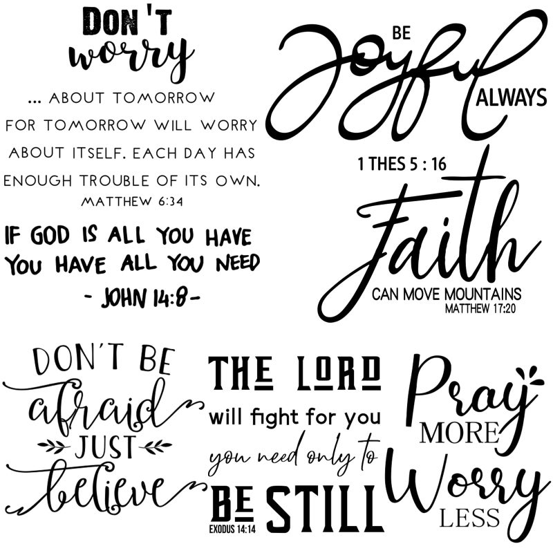 BBTO BBTO Bible Verse Wall Stickers Inspirational Quote Wall Decals Religious Motivational Scripture Sticker Peel and Stick for Bedroom Living Room Office Bathroom(Be Joyful)  - Image 1