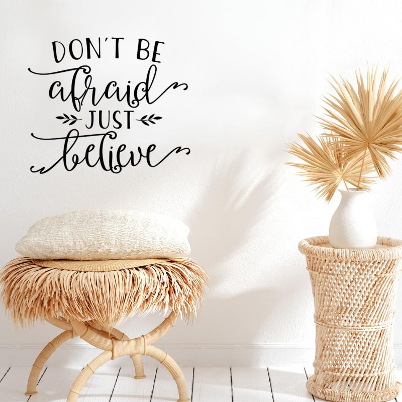 BBTO BBTO Bible Verse Wall Stickers Inspirational Quote Wall Decals Religious Motivational Scripture Sticker Peel and Stick for Bedroom Living Room Office Bathroom(Be Joyful)  - Image 2