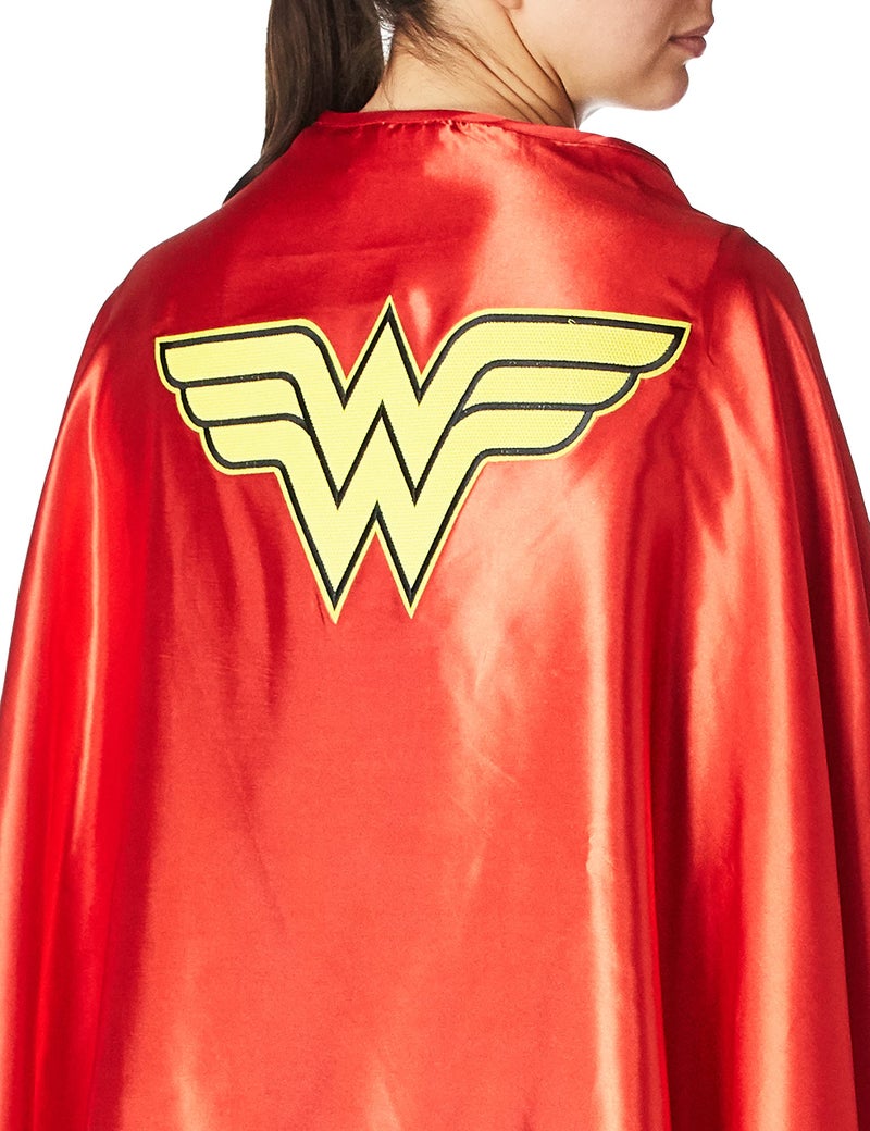 Rubies womens Dc Comics Deluxe Wonder Woman Cape Costume Accessory, As Shown, One Size US - Image 2