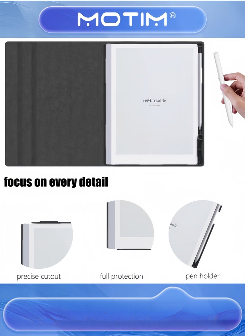 Motim E-Book Case for 10.3-inch Remarkable 2 (2020) Multi-Angle Adjustable with Pen Slot - Image 5