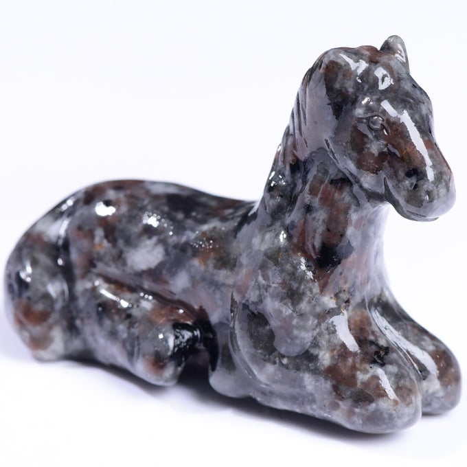 22 INCH FLAME STONE HORSE CRYSTAL FIGURINES HANDCARVED HEALING CRYSTALS DECOR STONE ENERGY GEMSTONES BEDROOM OFFICE MEDITATION HORSE MEMORIAL GIFTS FOR MEN AND WOMEN