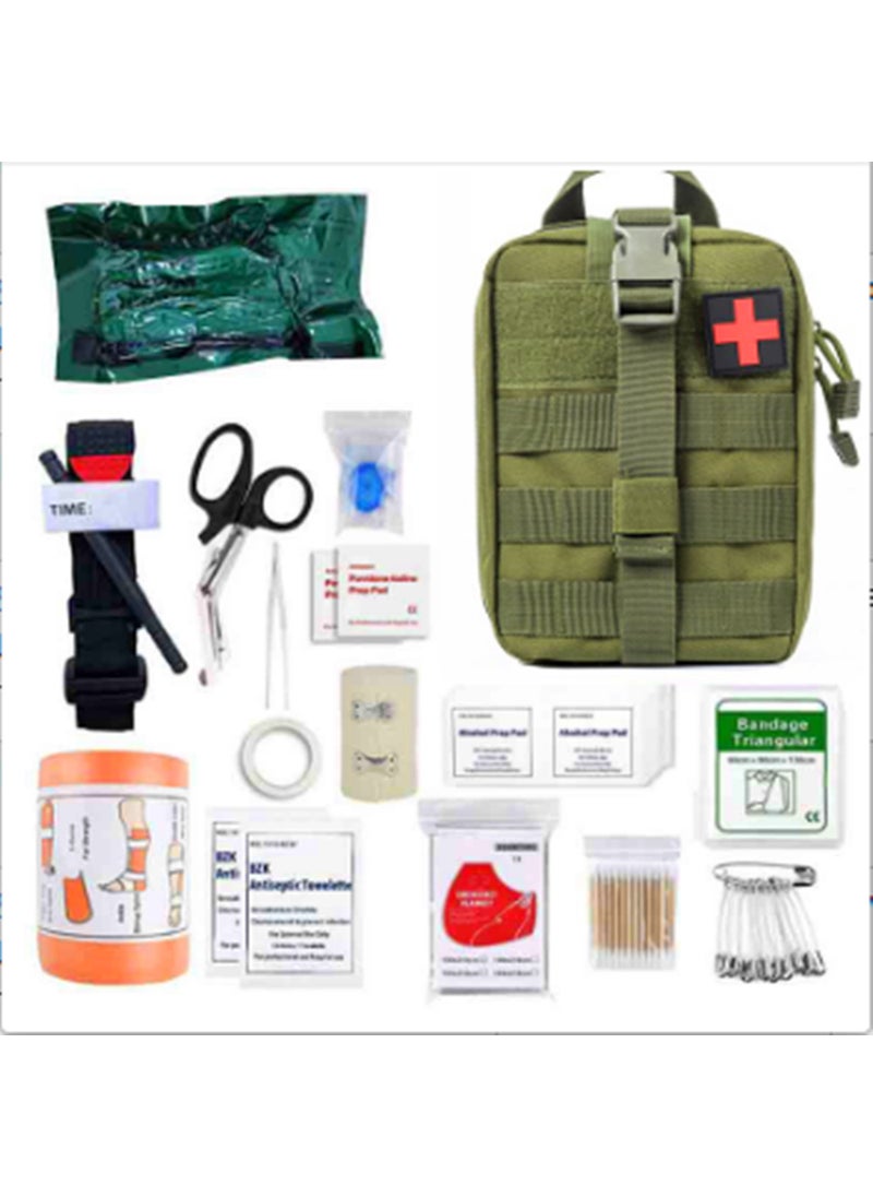 Generic Compact IFAK Survival Emergency Kit for Camping Army Green 