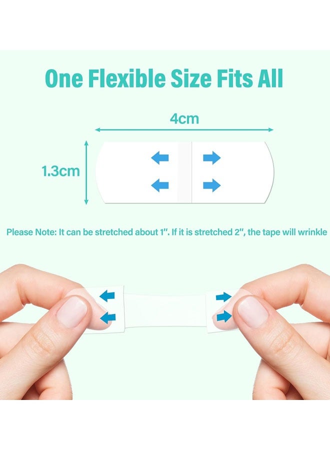 80 PCS Neck Tape Lifting Invisible, Face Lift Tape Instant Facelift Under Makeup, V Edge Patches Skin Lifter Tapes For Turkey Neck, Loose Sagging Skin, Wrinkle, Jowl, Eye, Double Chin - Image 2