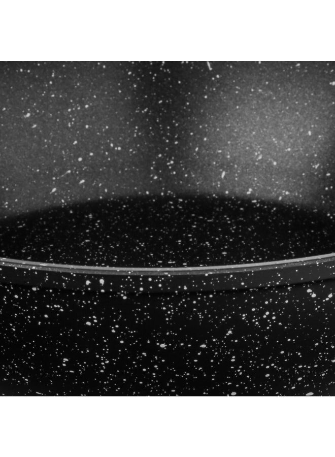 Five Simply Smart Caractere Forged Aluminium Saute Pan with Lid Black and Clear 24 cm 111010 - Image 3