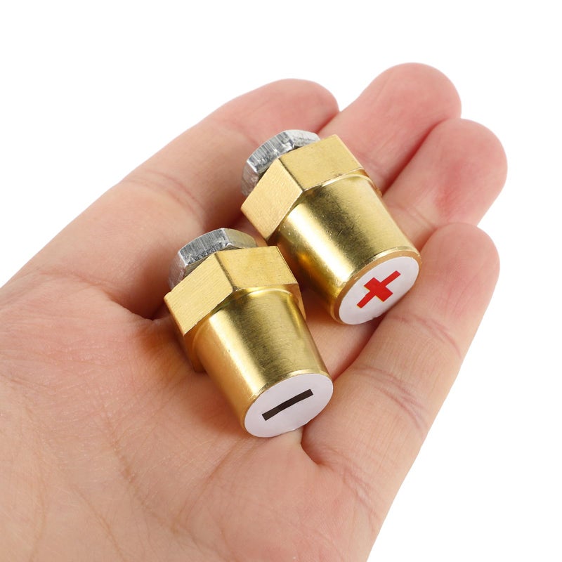 Brass Battery Extension Posts Positive Negative Terminal Connectors For Automotive Electrical - Image 5