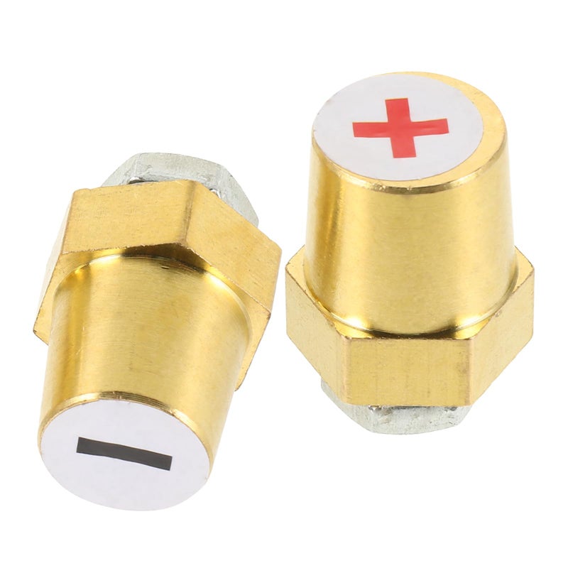 Brass Battery Extension Posts Positive Negative Terminal Connectors For Automotive Electrical - Image 2