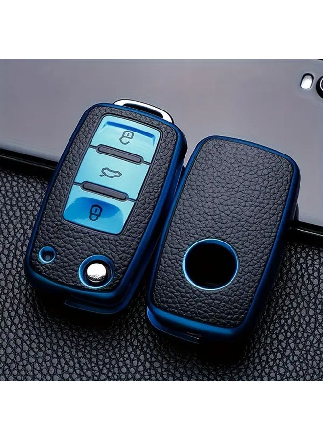 Volkswagen Car Key Cover Silvery Durable Scratch Resistant Protective Case - Image 1