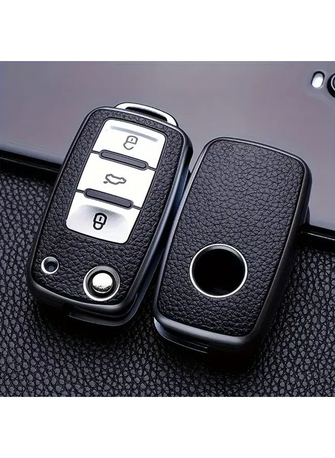 Volkswagen Car Key Cover Silvery Durable Scratch Resistant Protective Case - Image 2