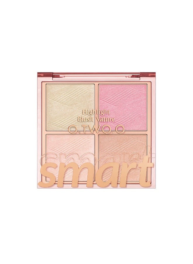 O.TWO.O Smart Highlighter & Blush Palette 03 Shammar Bish - 11g - Image 1