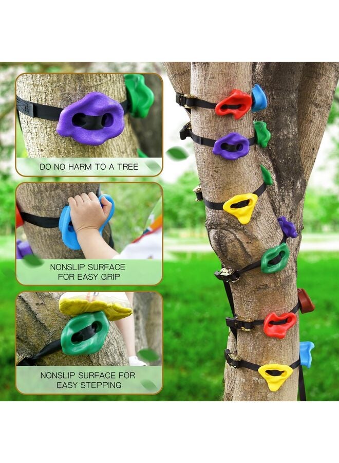 Generic Climbing Holds for Kids and Adults, Rock Wall Climbing Grips, Multi-Size & Color, for Playground Indoor Outdoor Play Set, with 32 Set Mounting Hardware and 1 x Hexagon Wrench  - Image 2