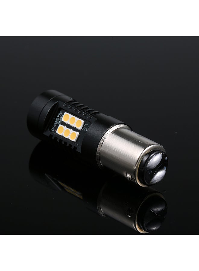 Loquat 2Pcs LED Bulb Lights Auto Lamp Bulbs Car Light 1157 Yellow - Image 2