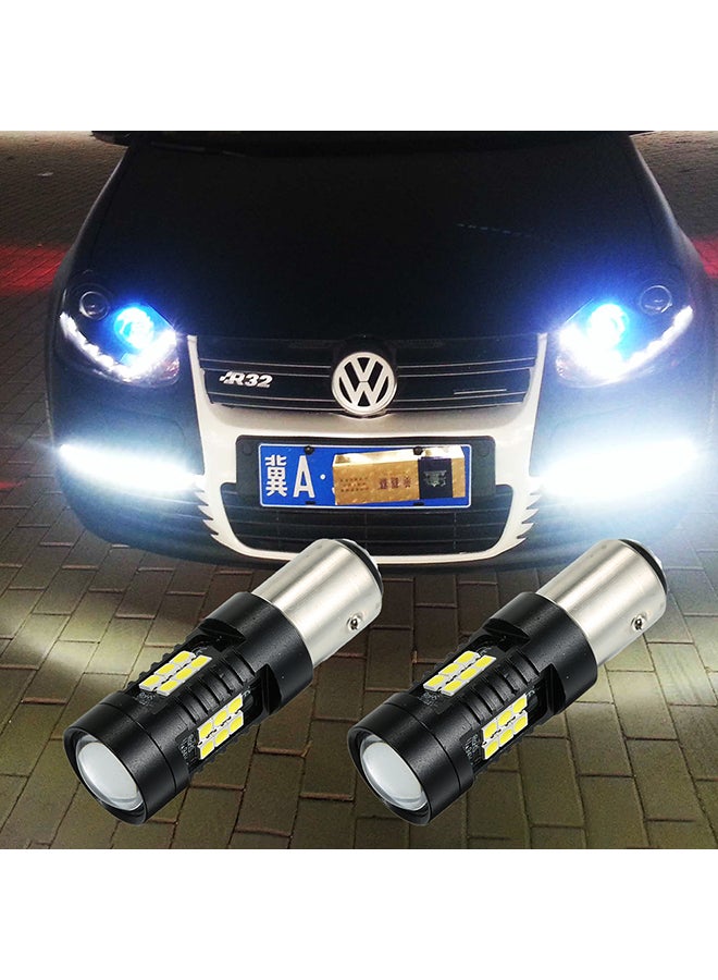 Loquat 2Pcs LED Bulb Lights Auto Lamp Bulbs Car Light 1157 Yellow - Image 3