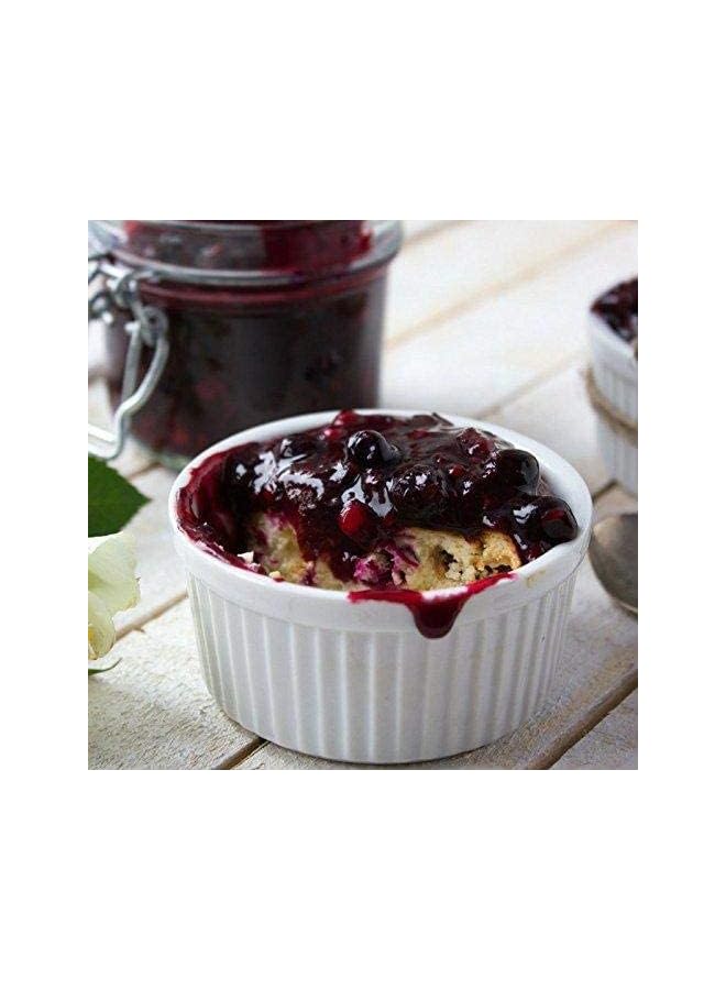 PROMASS of 8 Bakeware Set White Porcelain Baking Cups for Pudding Creme Brulee, Custard Cups and Souffle Dishes Durable 4 ounce for Baking, Cooking, Serving, - Image 3