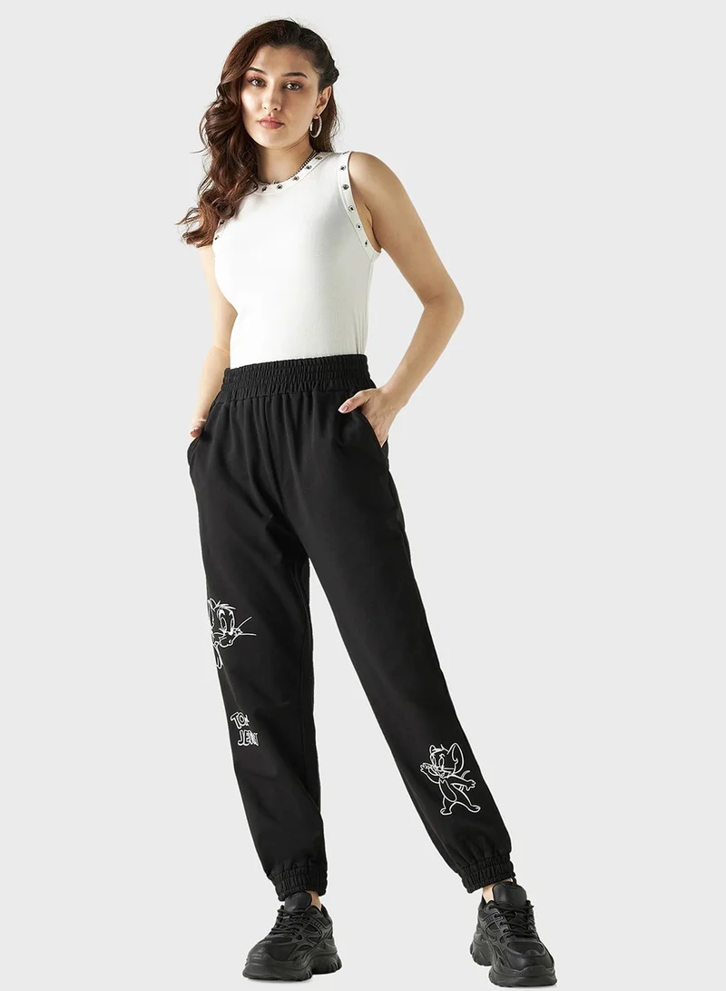اس بي كاركترز Tom & Jerry Print Sweatpants