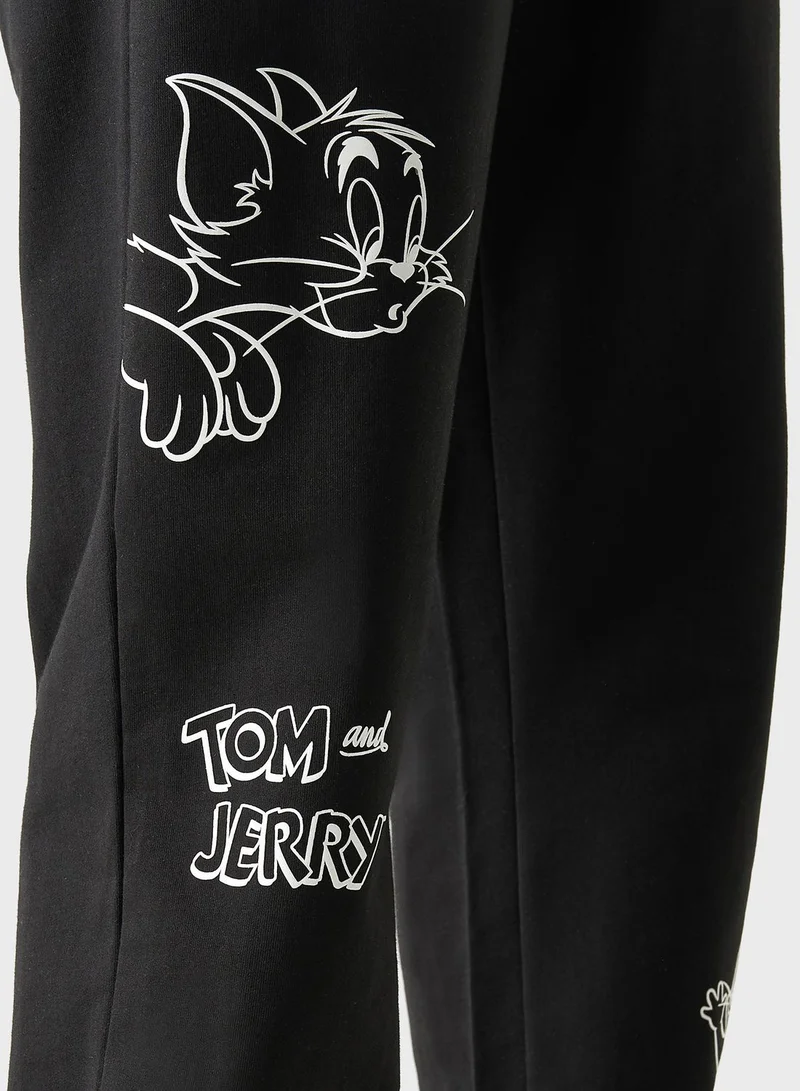 اس بي كاركترز Tom & Jerry Print Sweatpants