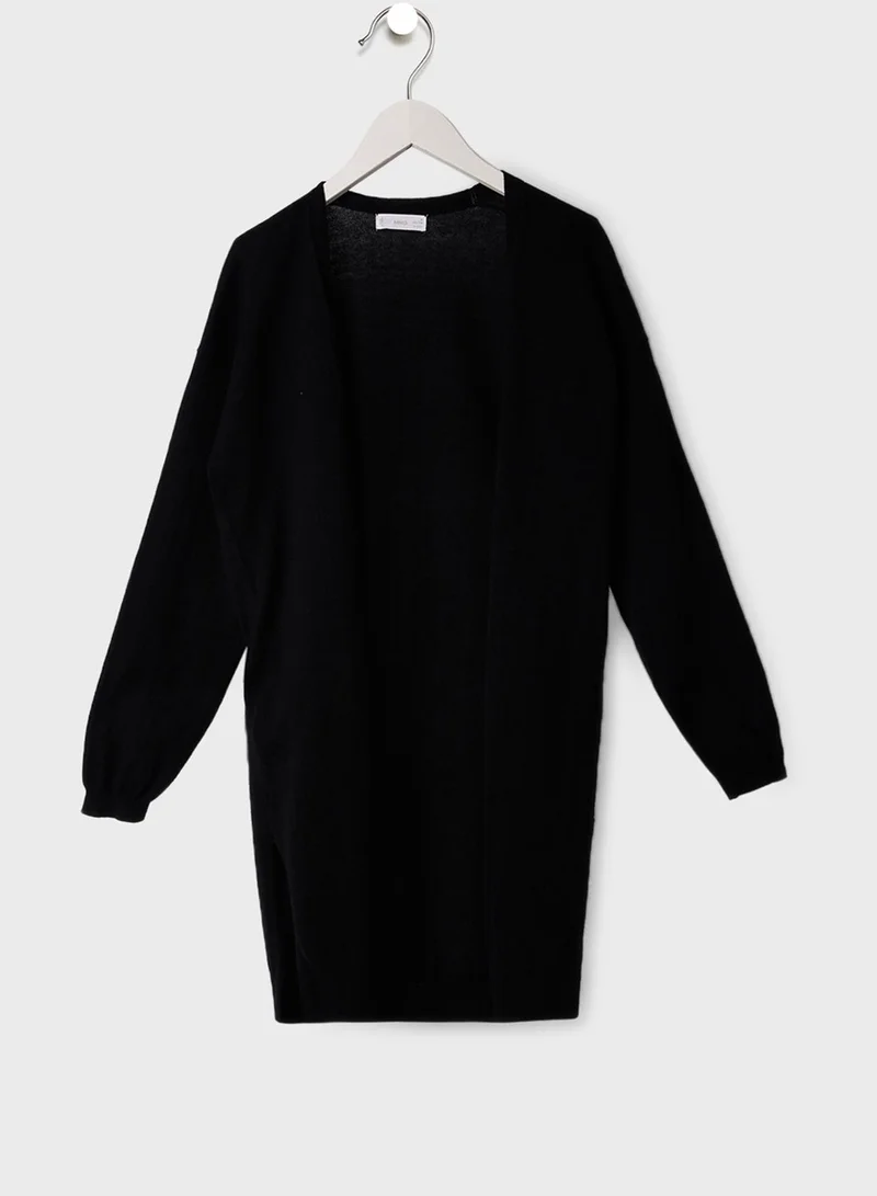 MANGO Kids Longline Cardigan