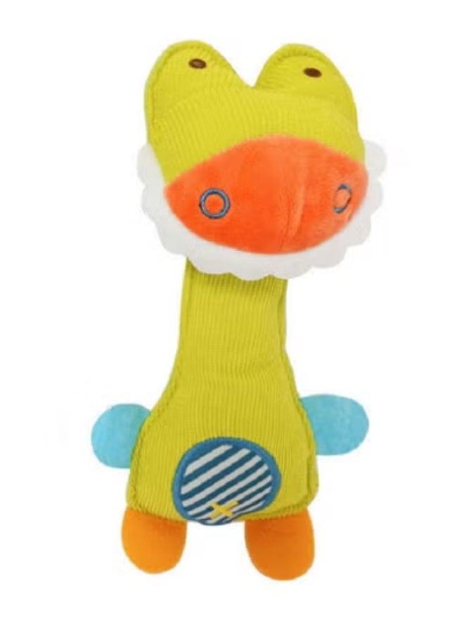 جبيه عصي خشخيشة يد محشوة كرتونية محشوة على شكل حيوان محشو ناعم للأطفال الصغار - Image 1