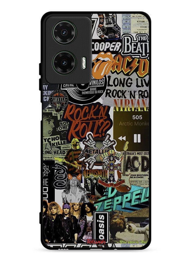 Tolwak Motorola Moto G35 5G Protective Case Cover Long Live Rock N Roll - Image 1