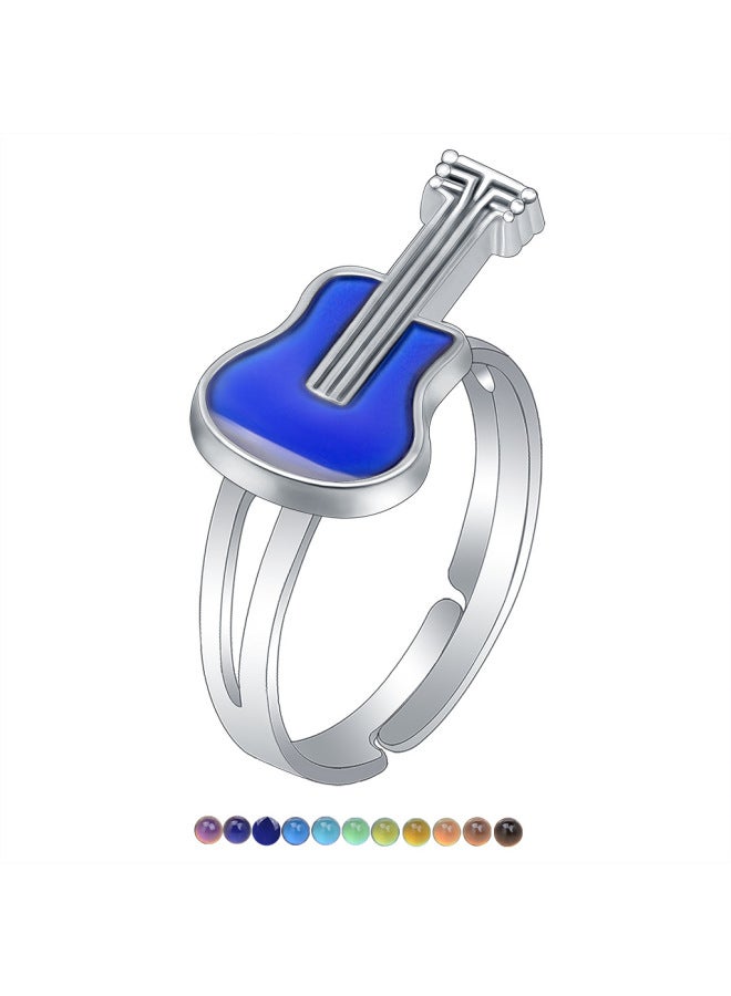 Fashion Women's Ring Niche Design Simple Children's Princess Cartoon Cute Animal Temperature Changing Ring