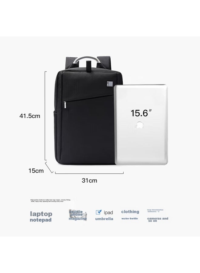 Lexon Backpack Business Laptop Bag 14/15.6/16 Inch Travel Backpack Fashionable Men's Schoolbag Gray - Image 3