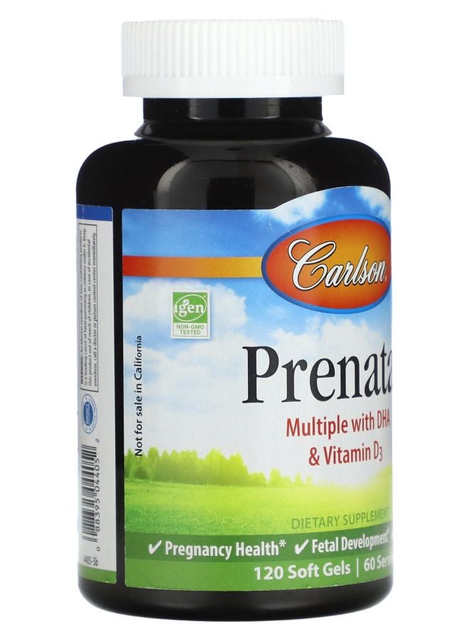Carlson Prenatal 120 Soft Gels - Image 2