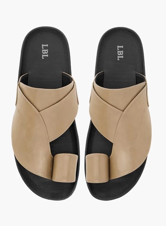 ال بي ال من شو اكسبرس صنادل رجالي سليب أون بنقوش