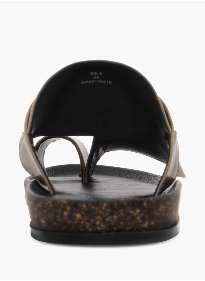 LBL by Shoexpress Men Panelled Slip-On Arabic Sandals  - Image 4