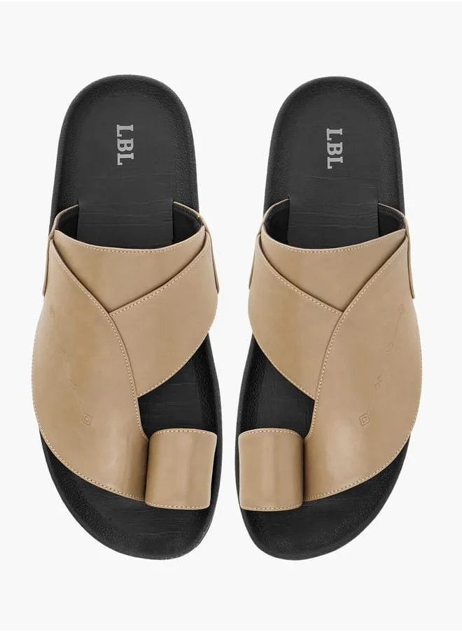 ال بي ال من شو اكسبرس Men Panelled Slip-On Arabic Sandals