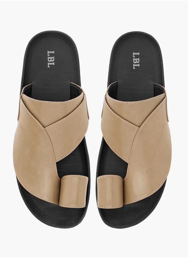 LBL by Shoexpress Men Panelled Slip-On Arabic Sandals  - Image 1