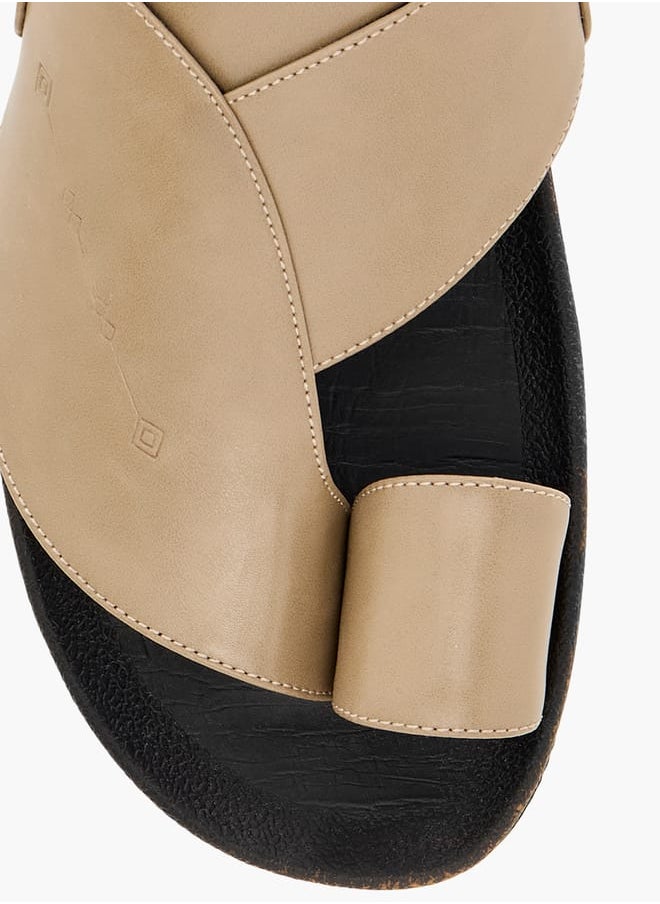 LBL by Shoexpress Men Panelled Slip-On Arabic Sandals  - Image 3