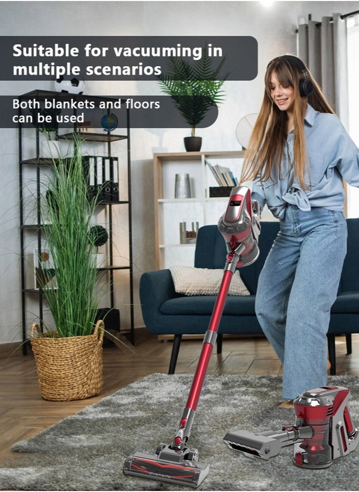 Joshberg Cordless Vacuum Cleaner, 12000Pa/200W Powerful Suction 3 in 1 Vacuum Cleaners, Lightweight, Ultra-Quiet Cordless Stick Vacuum for Carpet/Hard Floor/Car/Pet  - Image 2