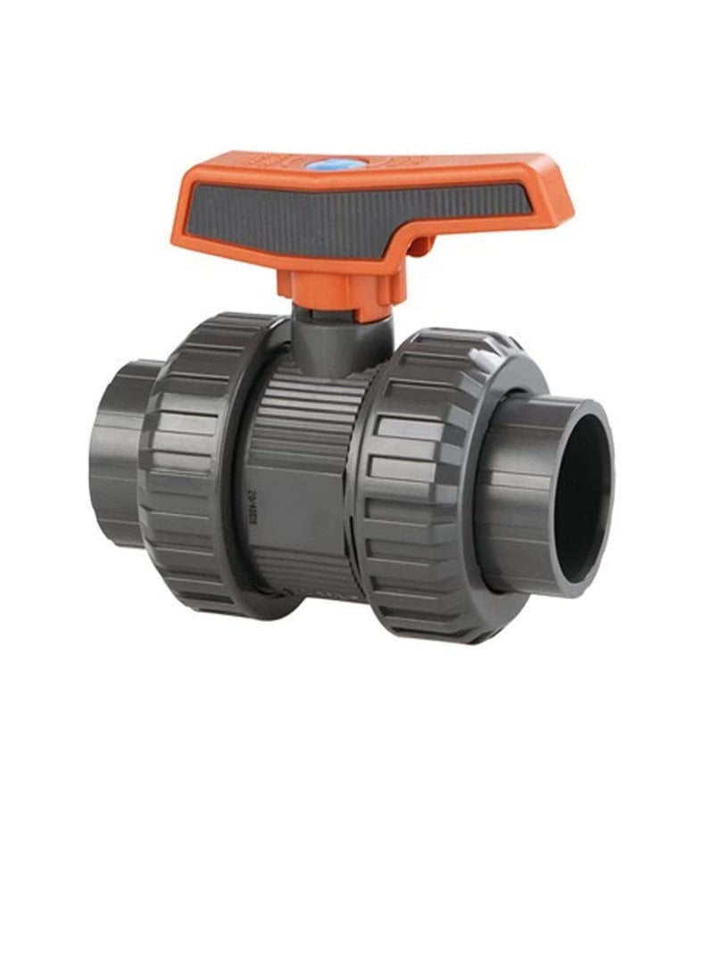 PVC Cepex PVC Heavy Duty Water Supply Pipe Fittings for Swimming Pool, Agriculture, Irrigation & Commercial Plumbing Use 1-1/2 inch (50 MM), Union Ball Valve)  - Image 1