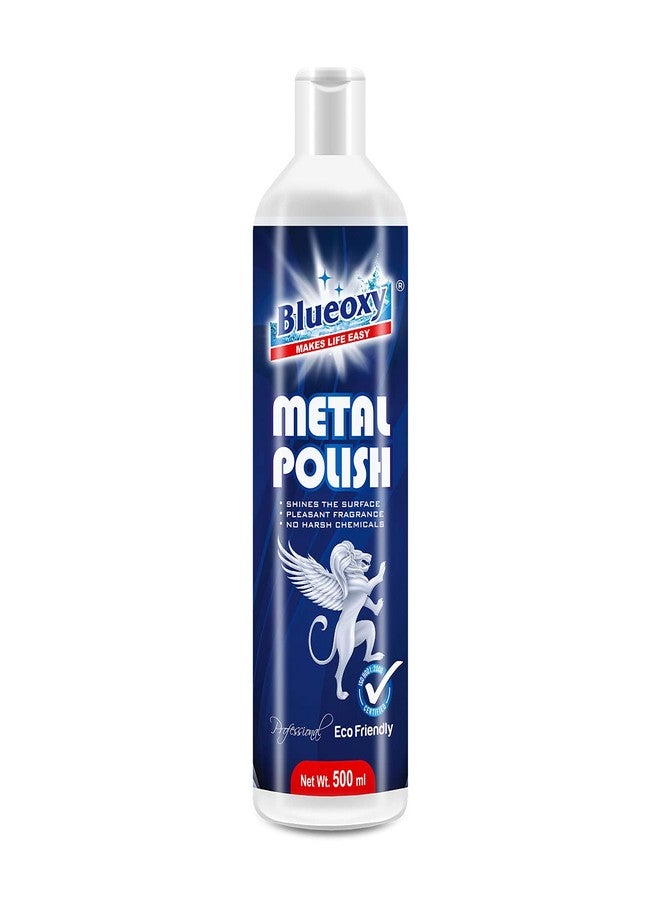 BLUEOXY Metal Polish Gel | Cleans, Polish & Shines for All Metal Surfaces | Chrome Metal Cleaner | Shiner & Polish | Cleaner & Polish | Stainless Steel Polish | Ecological Formulation | 500 ML | QTY 1 - Image 1
