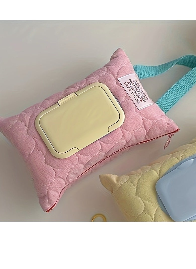 Generic 1 PC Portable flip-top travel tissue storage bag (without lid), wet wipes storage bag, car tissue box  - Image 1