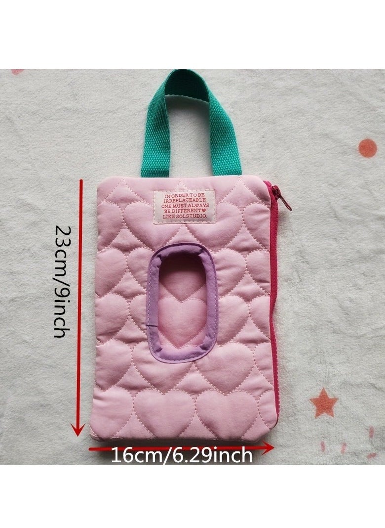 Generic 1 PC Portable flip-top travel tissue storage bag (without lid), wet wipes storage bag, car tissue box  - Image 3