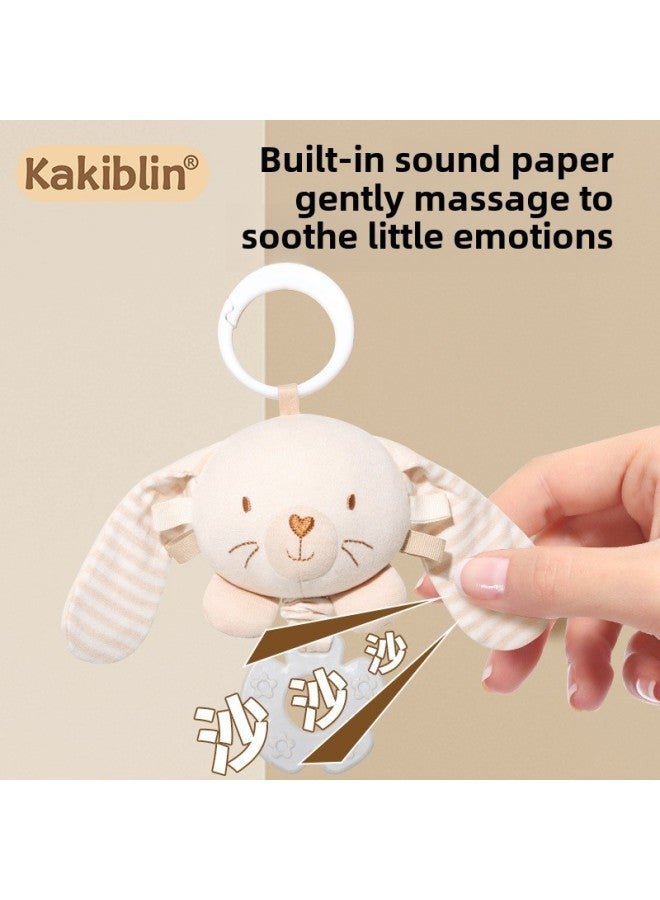 لعبة الصدمات المعلقة للأطفال من Kakiblin يمكنها المضغ مع مخرطة العلكة للأطفال من عمر 0 ​​إلى 1 سنة - اللون: لعبة الدب للصدمات من القطن العضوي (حقيبة) - Image 3