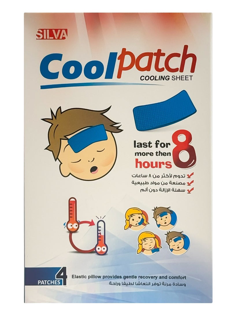 SILVA Cool Patch Cooling Sheet 4patches 