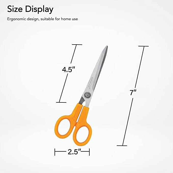 Bambalio BA007 Multipurpose Thick Blade 7" Scissors - Pack of 1 - Image 4