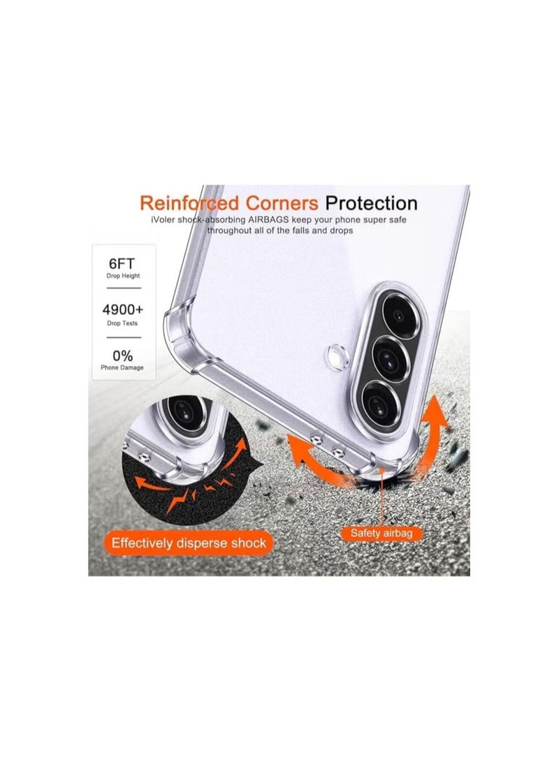 Shockproof Clear Case Compatible with Samsung Galaxy A36 5G  - Image 3